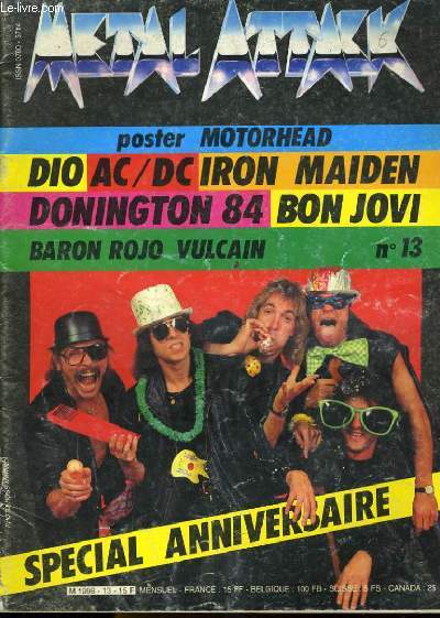 METAL ATTACK N13 - DIO - AC/DC - IRON MAIDEN...