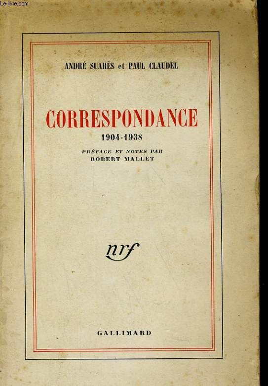 CORRESPONDANCE 1904-1938