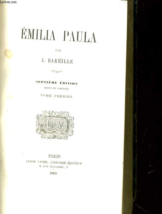 EMILIA PAULA - TOME PREMIER