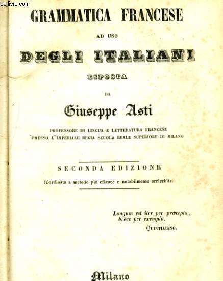 GRAMMATICA FRANCESE AD USA DEGLI ITALIANI