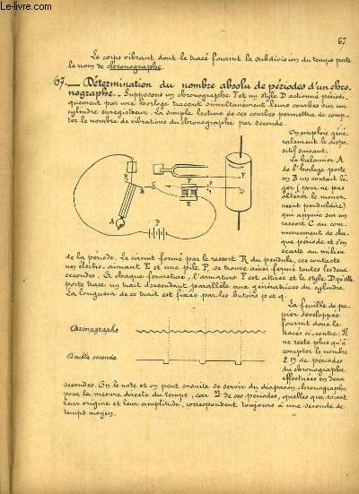 COURS DE PHYSIQUE - ECOLE POLYTECHNIQUE - 2e DIVISION