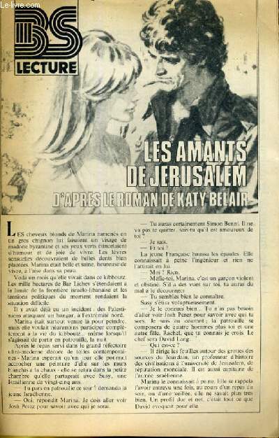 BONNE SOIREE LECTURE - LES AMANTS DE JERUSALEM