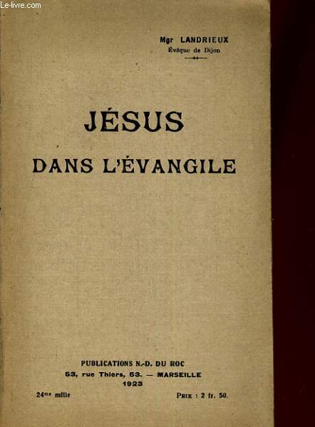 JESUS DANS L'EVANGILE