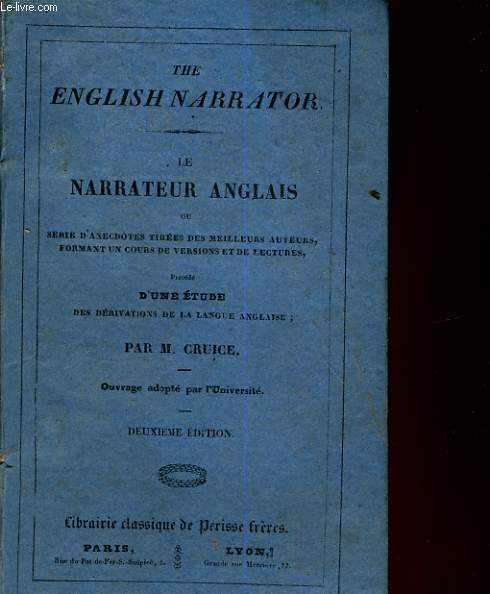 THE ENGLISH MARRATOR - LE NARRATEUR ANGLAIS