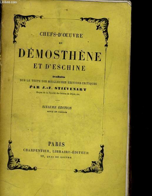CHEFS-D'OEUVRE DE DEMOSTHENE ET D'ESCHINE