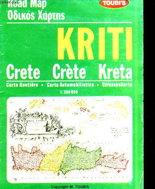 CRETE CARTE ROUTIERE / CRETE, CARTA AUTOMOBILISTICA / KRETA, STRASSENKARTE