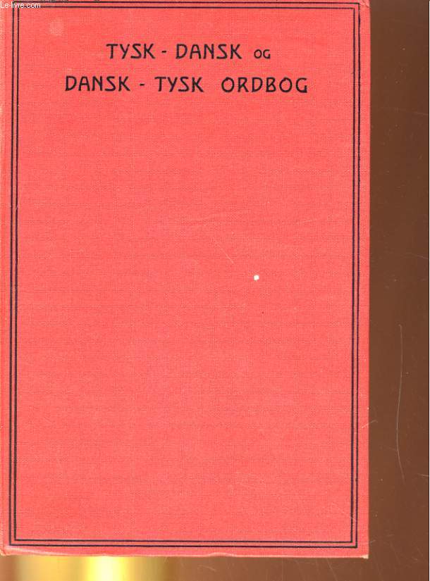 TYSK-DANSK ORDBOG