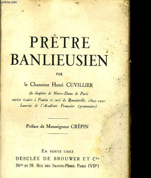 PRETRE BANLIEUSIEN