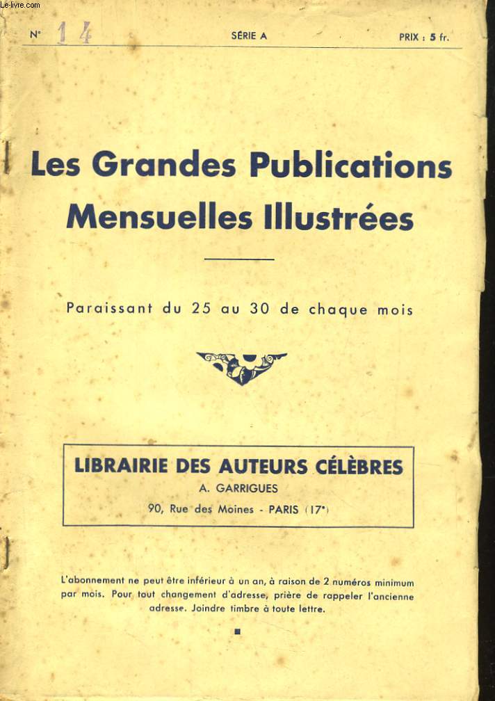 LES GRANDES PUBLICATIONS MENSUELLES ILLUSTREES N14 -