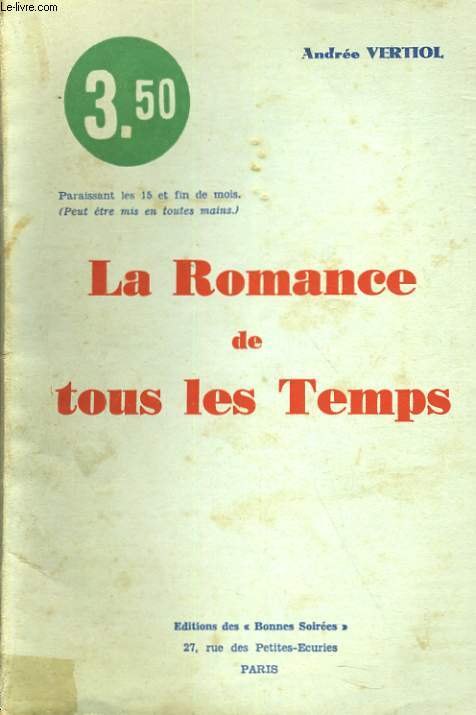 LA ROMANCE DE TOUS LES TEMPS