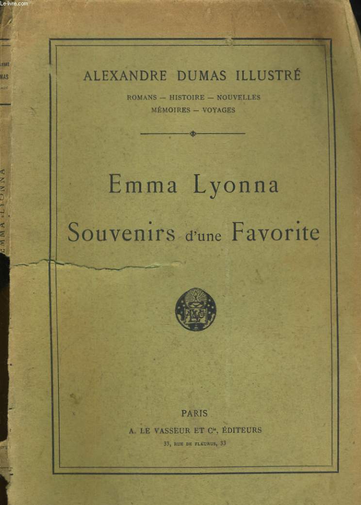 EMMA LYONNA (suites) SOUVENIRS D'UNE FAVORITE
