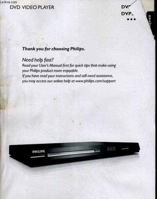 DVD VIDEO PLAYER PHILIPS