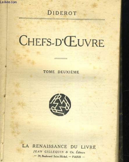 CHEFS-D'OEUVRE. DEUXIEME PREMIER