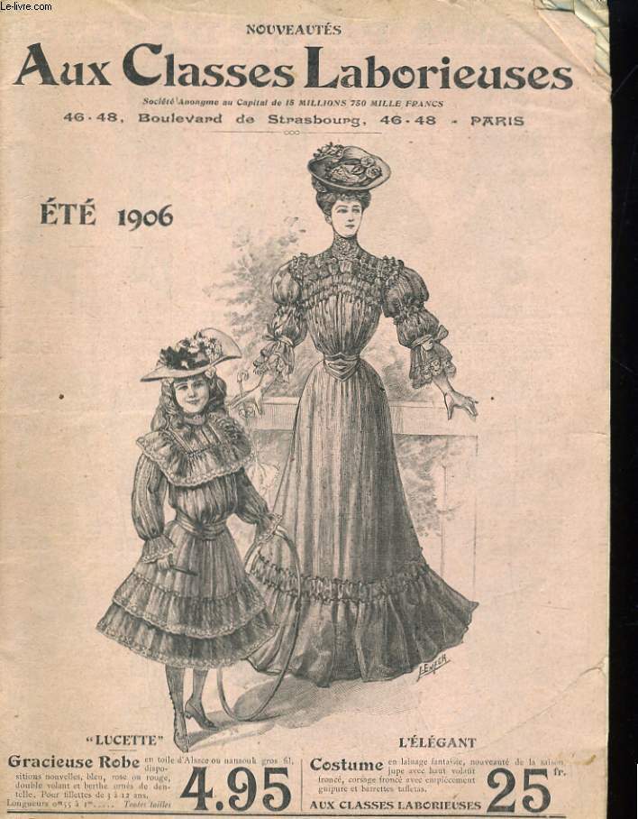 AUX CLASSES LABORIEUSES. CATALOGUE ETE 1906