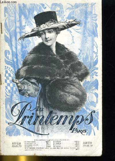 AU PRINTEMPS PARIS HIVER 1918-19