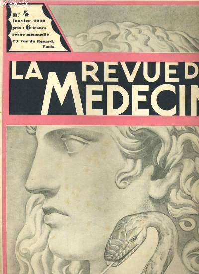 LA REVUE DU MEDECIN N4. Decoration moderne d'une villa  Saint-Cloud, Une danseuse acrobate, La conquete d'Alger, Vichy antique...