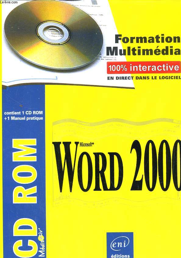 FORMATION MULTIMEDIA, MICROSOFT WORD 2000