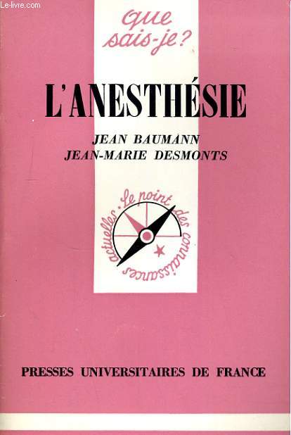 L'ANESTHESIE