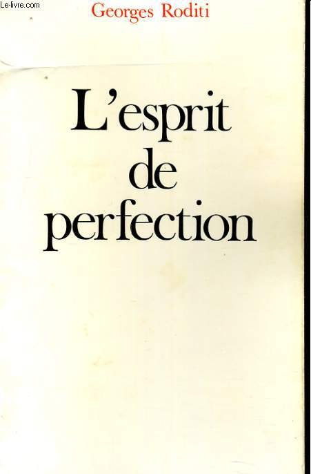 L'ESPRIT DE PERFECTION