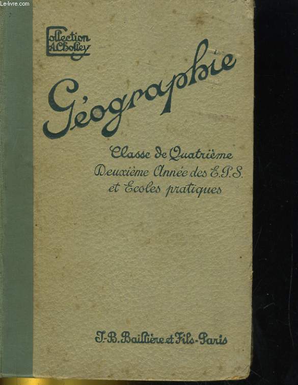 LA FRANCE METROPOLE ET COLONIES. CLASSE DE QUATRIEME. ENSEIGNEMENT DU SEGOND DEGRE. NOUVEAU COURS DE GEOGRAPHIE