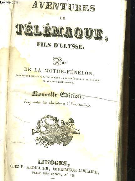 AVENTURES DE TELEMAQUES, FILS D'ULYSSE