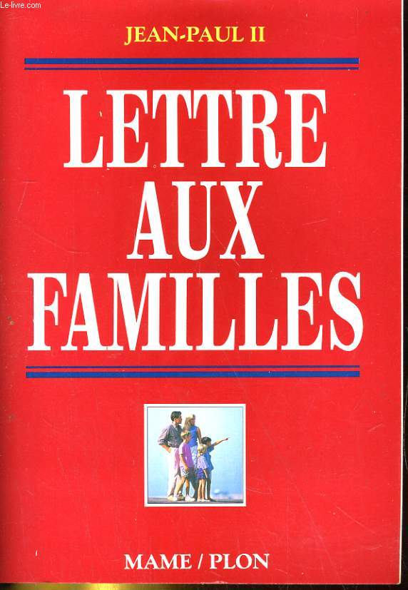 LETTRE AUX FAMILLES