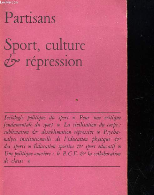 SPORT, CULTURE ET REPRESSION