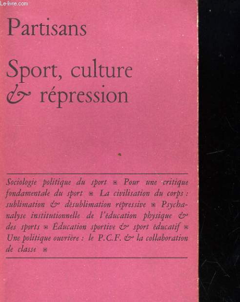 SPORT, CULTURE ET REPRESSION