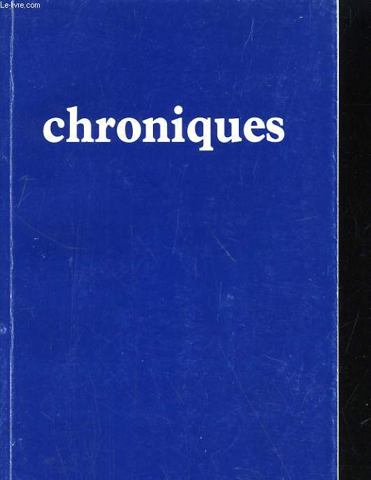 CHRONIQUES. LITTERATURE, CULTURE, HUMANISME...