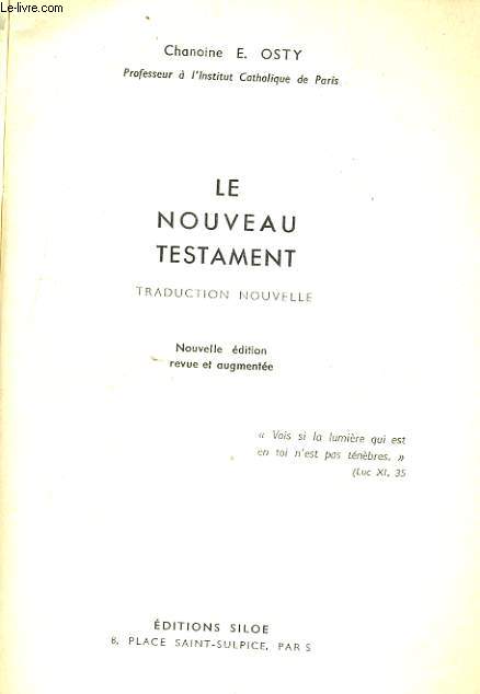 LE NOUVEAU TESTAMENT