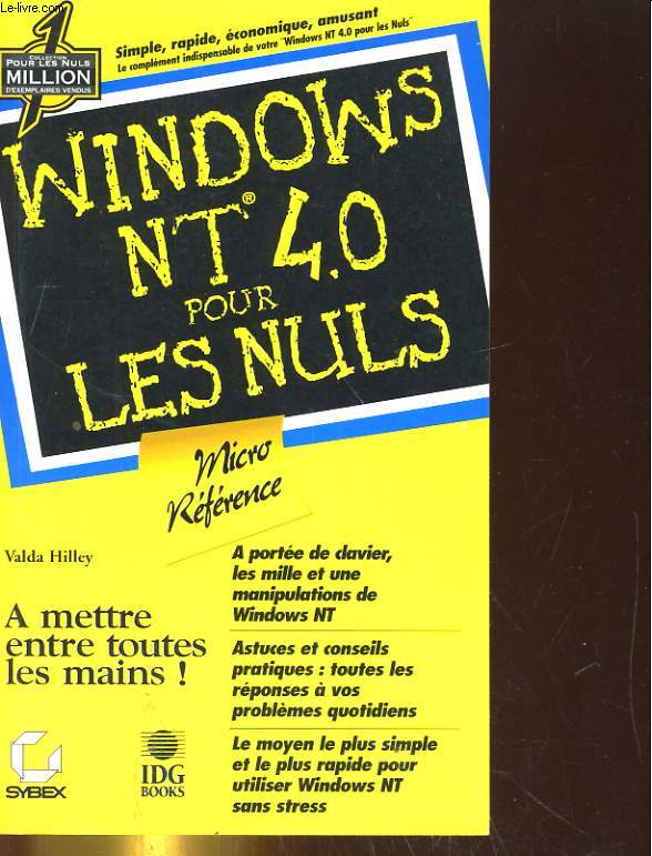 WINDOWS NT 4.0 MICRO-REFERENCE POUR LES NULS