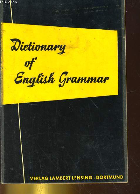 Dictionary of English Grammar