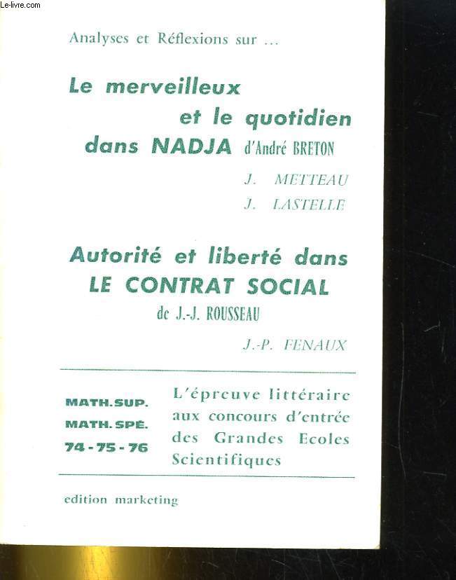 NADJA / DU CONTRAT SOCIAL