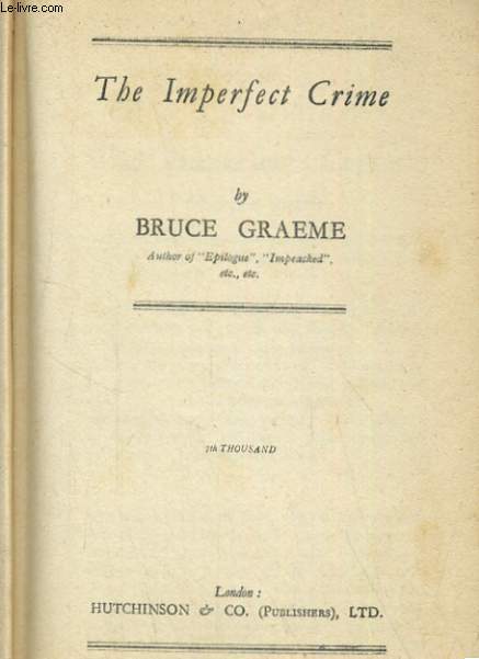 THE IMPERFECT CRIME