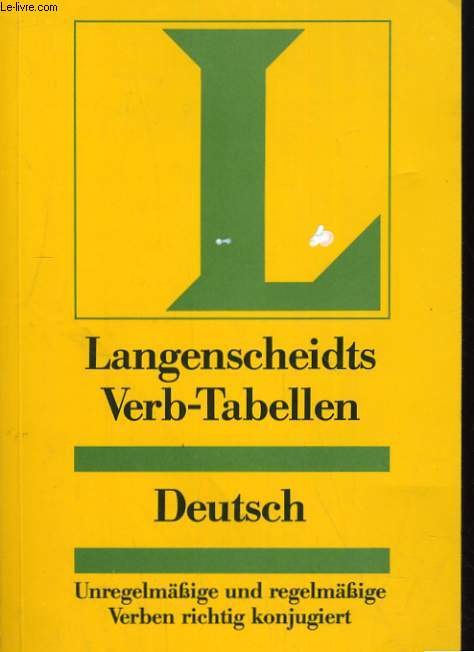 LANGENSCHEIDTS VERB-TABELLEN DEUTSCH