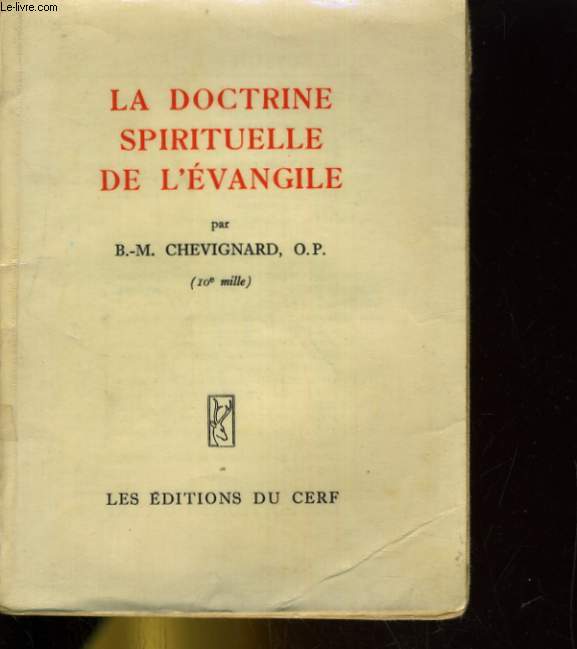 LA DOCTRINE SPIRITUELLE DE L'EVANGILE