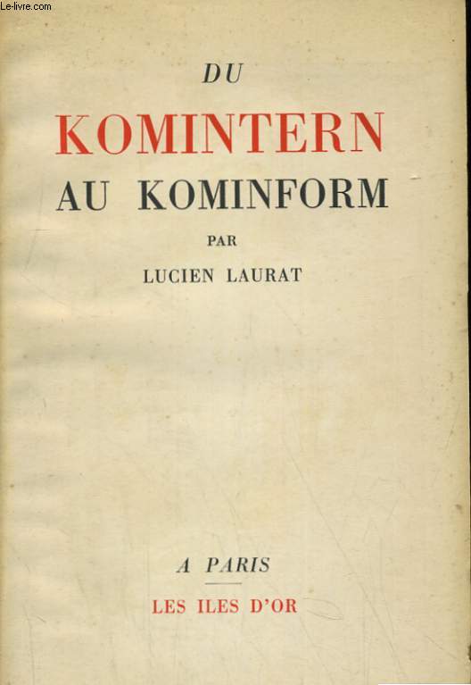 DU KOMINTERN AU KOMINFORM