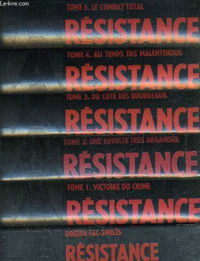 LA RESISTANCE, CHRONIQUE ILLUSTREE 1930-1950. COMPLET EN 6 VOLUMES
