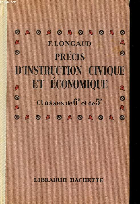 PRECIS D'INSTURCTION CIVIQUE ET ECONOMIQUE CLASSE DE 6e ET 5e