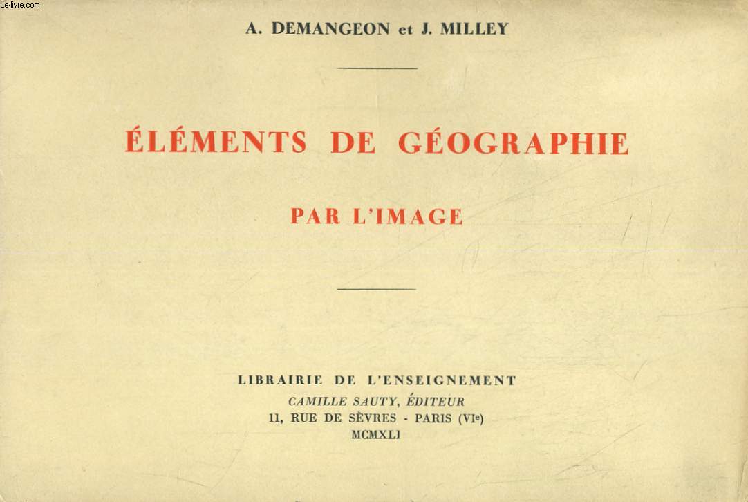 ELEMENTS DE GEOGRAPHIE PAR L'IMAGE