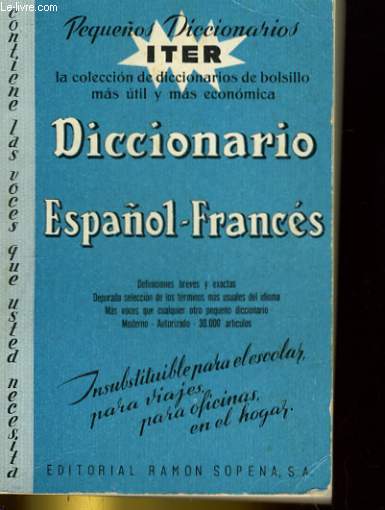 DICCIONARIOS INTER. DICCIONARIO ESPANOL-FRANCES