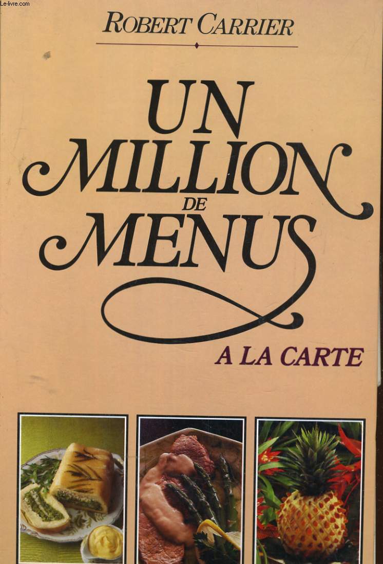 UN MILLION DE MENUS A LA CARTE