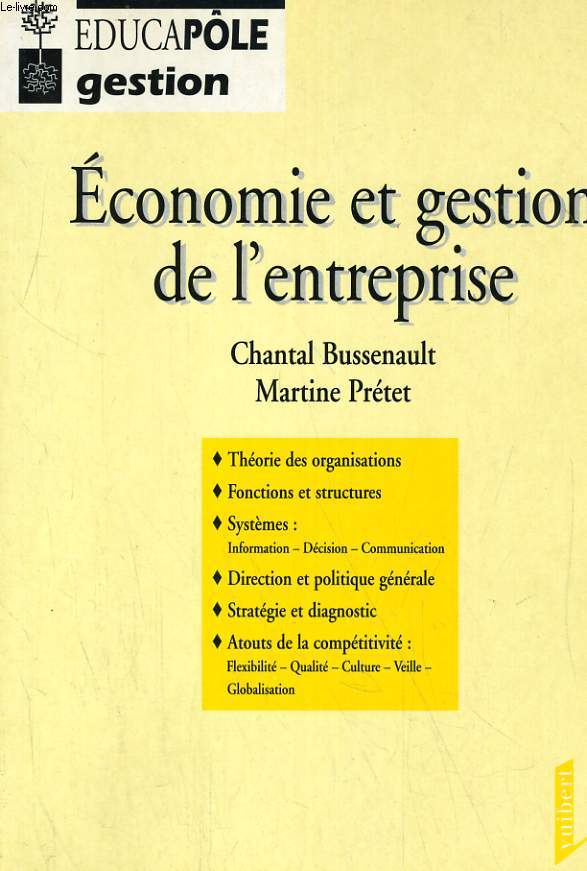 ECONOMIE ET GESTION DE L'ENTREPRISE