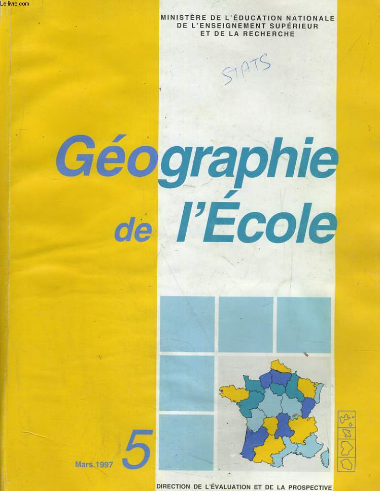 GEOGRAPHIE DE L'ECOLE MARS 1997