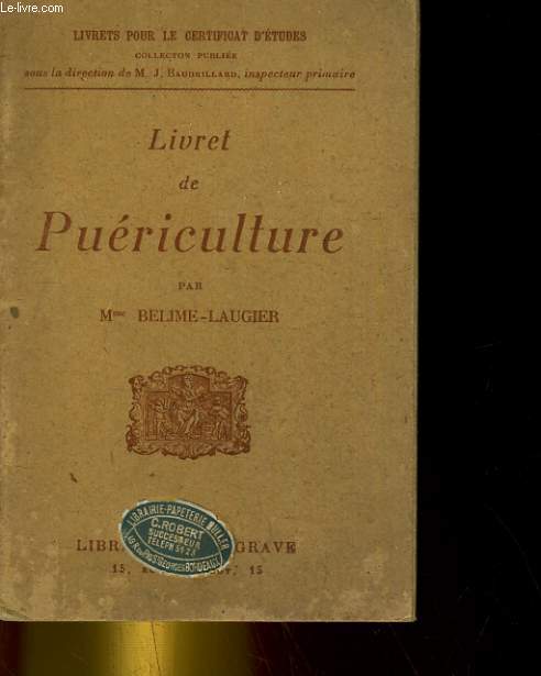 LIVRET DE PUERICULTURE