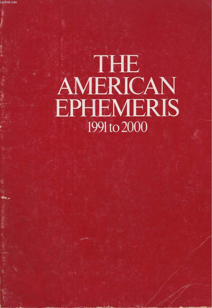 THE AMERICAN APHEMERIS 1991 TO 2000