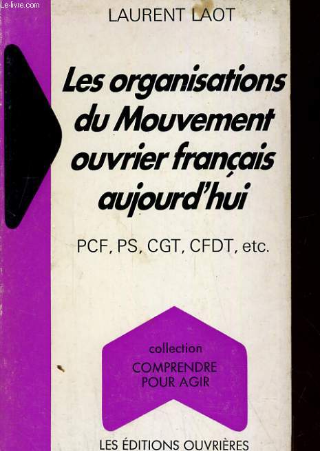 LES ORGANISATIONS DU MOUVEMENT OUVRIER FRANCAIS AUJOURD'HUI. PCF, PC, CGT, CFGT, ETC