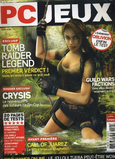 PC JEUX N97. TOMB RIDER LEGEND / CRYSIS / GUILD WARS FACTIONS...