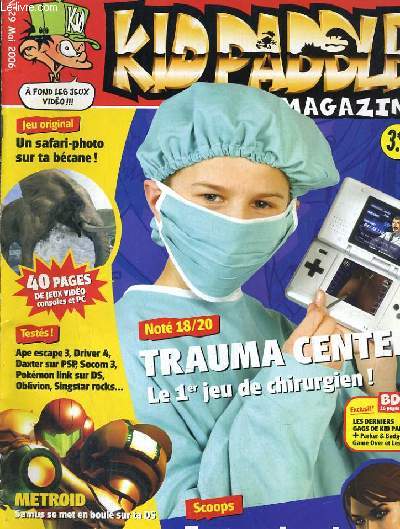 KID PADDLE MAGAZINE N29. TRAUMA CENTER / UN SAFARI-PHOTO SUR TA BECAME / METROID