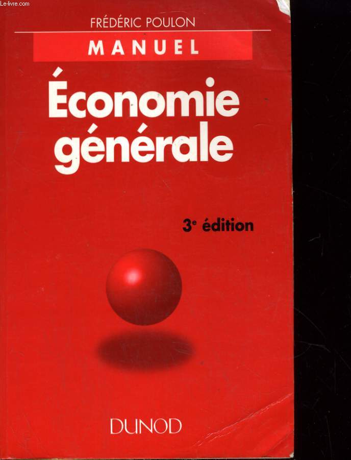 ECONOMIE GENERALE. MANUEL